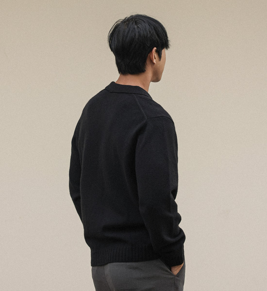 (2XL-5XL)<BR>도펄 开领 长袖针织品