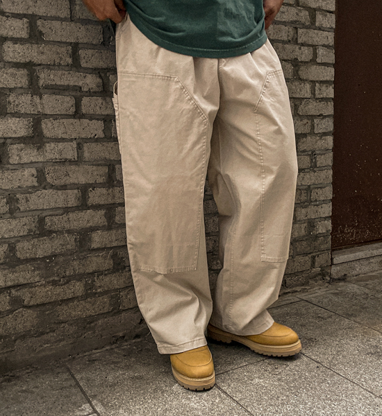 (L-4XL)<BR>아치호 半宽配合 松紧带裤