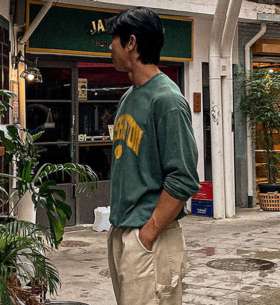 (L-5XL)<BR>리카파 颜料 长袖t恤