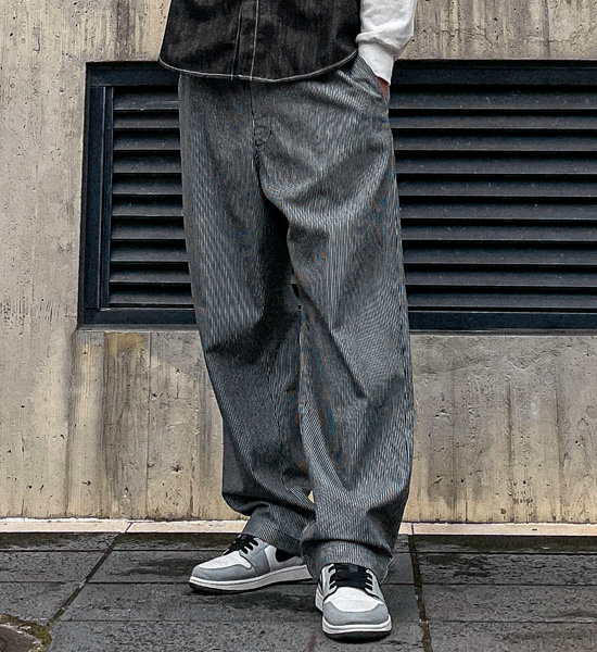 (XL-6XL)<br>카초라 半宽配合 牛仔松紧带裤