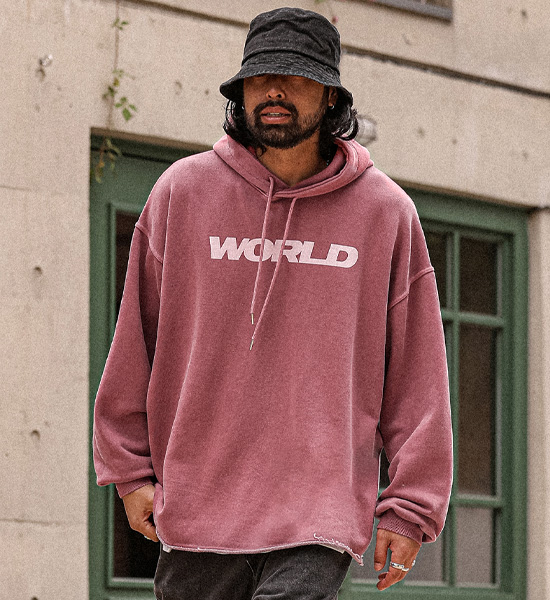 (XL-6XL)<BR>차무다코 颜料 带帽T恤