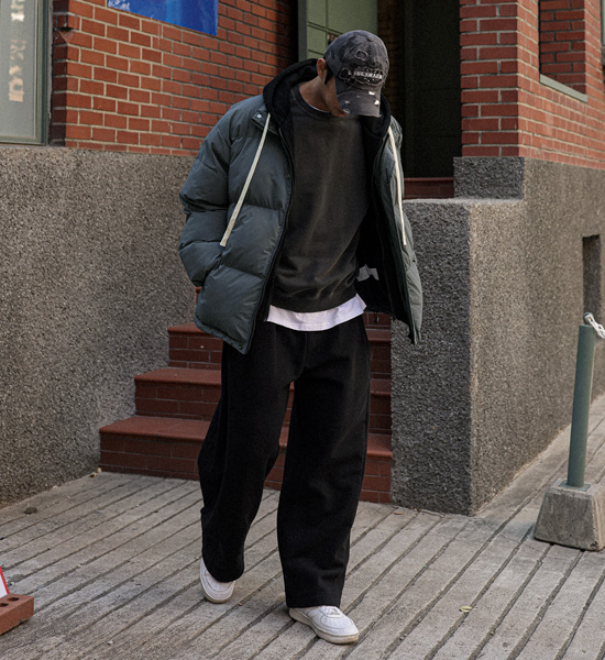 (L-5XL)<br>마하소 후드레이어드 웰론패딩 360