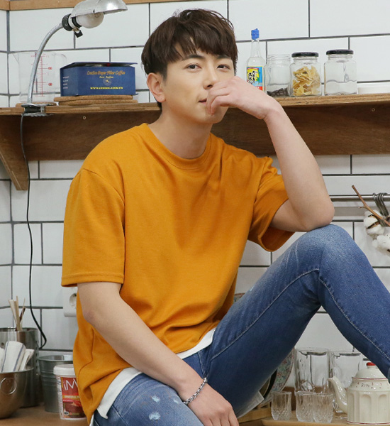 (M~5XL)<br>내일 만나 短袖T恤