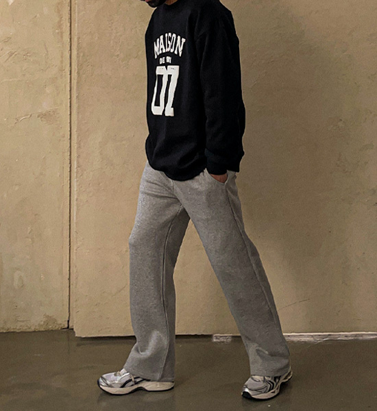 (M-6XL)<BR>스티수드 半宽配合 松紧带裤