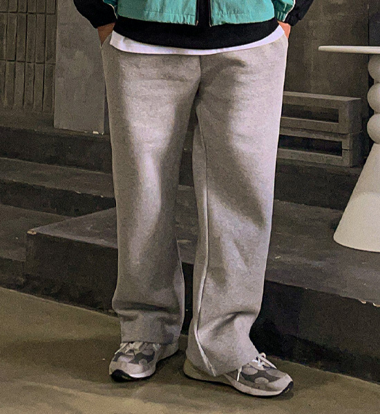 (M-6XL)<BR>스티수드 半宽配合 松紧带裤