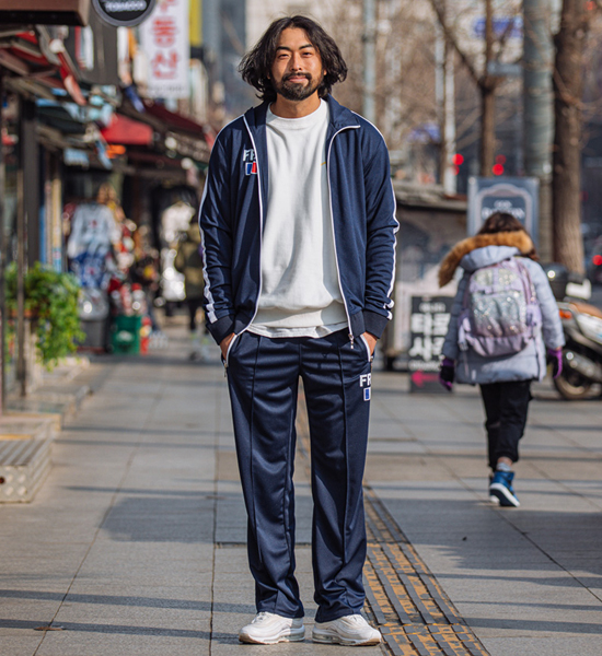 (L-5XL)<BR>바라볼수 없는 프랑스 짚업+카페와 연인 运动服裤子