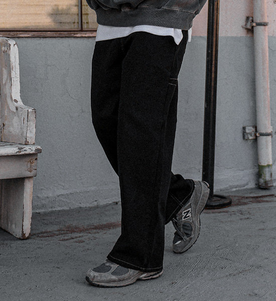 (S-5XL)<BR>퓨로 半宽配合 旺克裤子 <br><font color="#098a09"><B>选择长度 (基础,长款+8cm)</B></font>