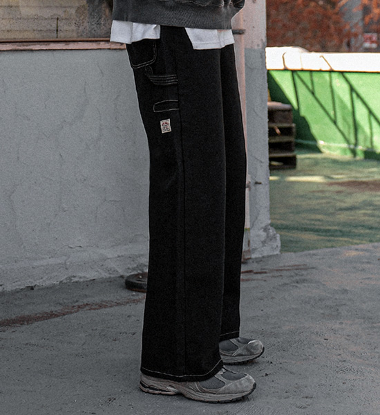 (S-5XL)<BR>퓨로 半宽配合 旺克裤子 <br><font color="#098a09"><B>选择长度 (基础,长款+8cm)</B></font>