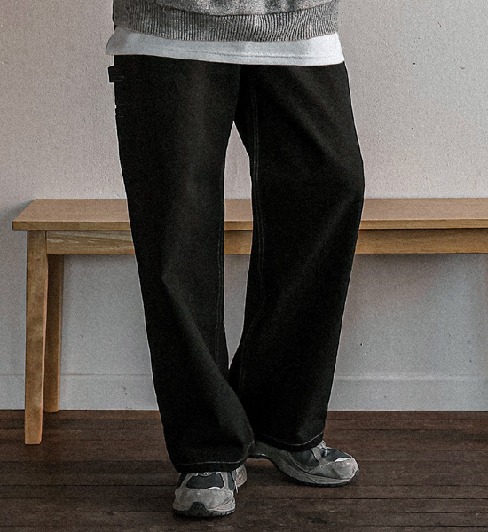 (S-5XL)<BR>퓨로 半宽配合 旺克裤子 <br><font color="#098a09"><B>选择长度 (基础,长款+8cm)</B></font>