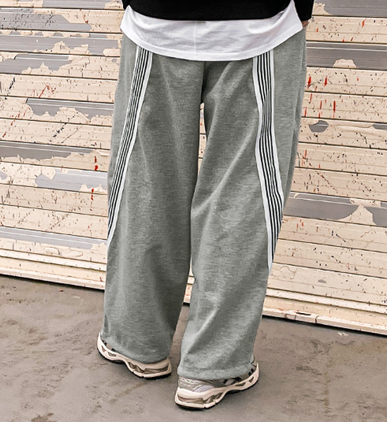 (XL-6XL)<BR>카노드 半宽配合 松紧带裤