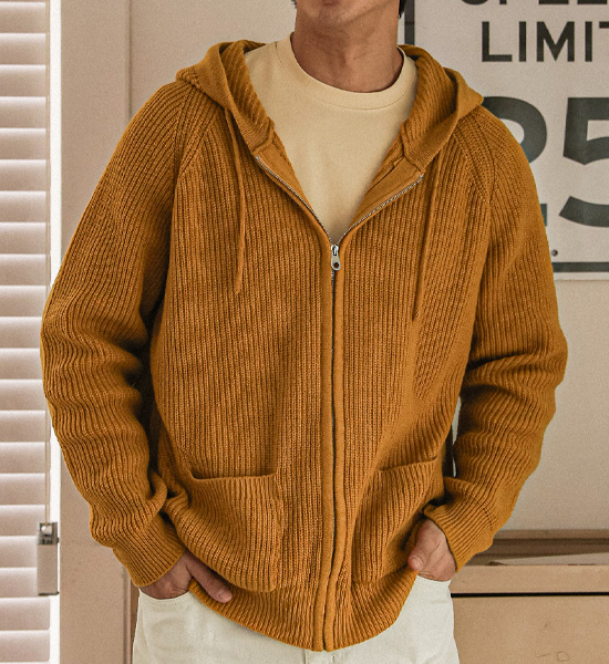 (XL-6XL)<br>바카리 针织连帽拉链 S001