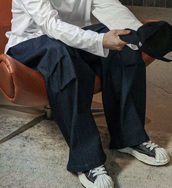 (XL-6XL)<BR>테노우 广泛适用 无洗牛仔裤 松紧带裤