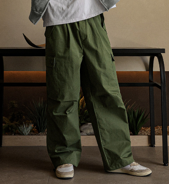 (XL-6XL)<BR>센나르 半宽配合 货物松紧带裤