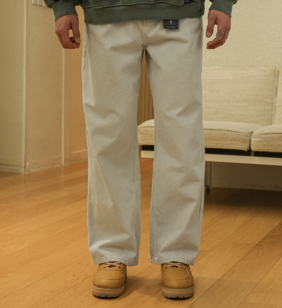 (S-5XL)<BR>모타라 半宽配合 颜料 松紧带裤 D575