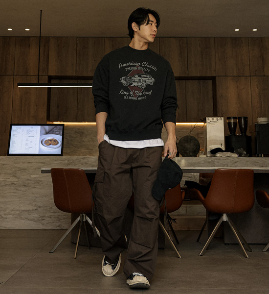 (XL-6XL)<BR>샘딜 半宽配合 货物松紧带裤