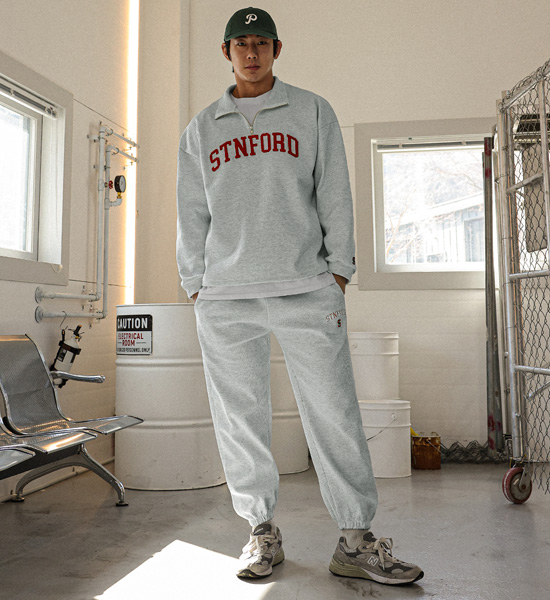 (XL-6XL)<BR>카라디아 와플아노락+아치포드 와플밴딩조거팬츠 <br><font color="#098a09"><B>选择长度 하(基础,长款+8cm)</B></font>
