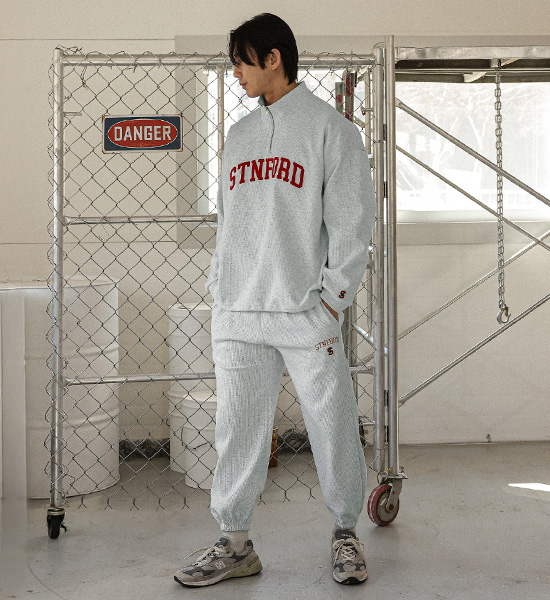 (XL-6XL)<BR>카라디아 와플아노락+아치포드 와플밴딩조거팬츠 <br><font color="#098a09"><B>选择长度 하(基础,长款+8cm)</B></font>