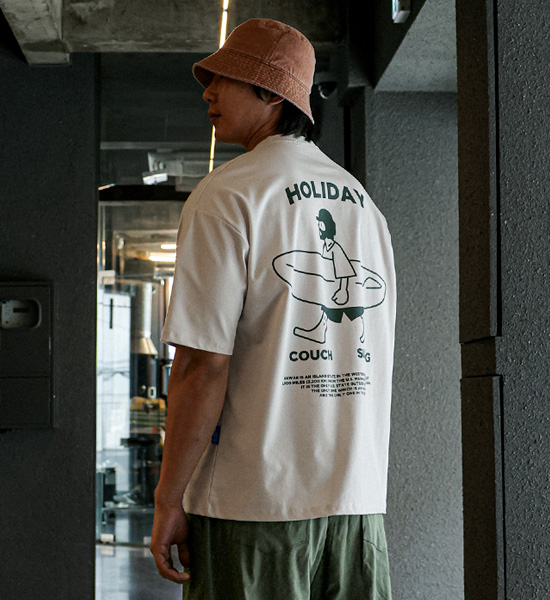 (L-5XL)<BR>카우치서핑 분또 短袖T恤