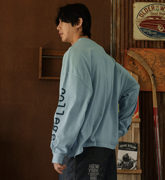 (XL-6XL)<br>코라나디 颜料 长袖t恤