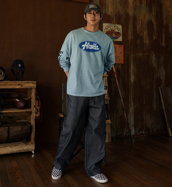 (XL-6XL)<br>코라나디 颜料 长袖t恤