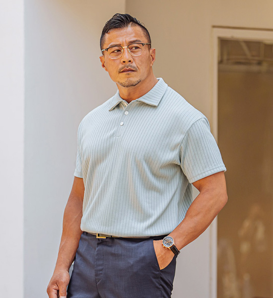 (L-4XL)<br>코르카 短袖领针织品