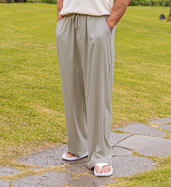 (M~4XL)<BR>포플리 松紧带裤