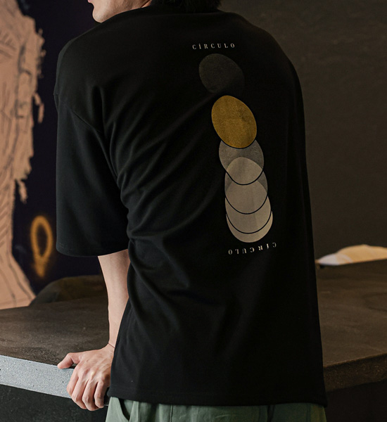 (XL-6XL)<BR>투톤써클로 短袖T恤