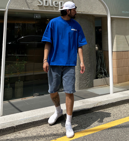 (M-4XL)<BR>고하타 牛仔束腰短裤 670