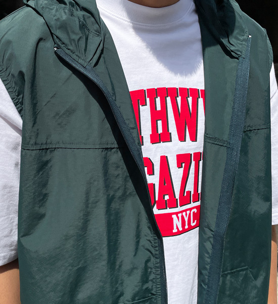 (L-4XL)<BR>사그란 带帽马甲