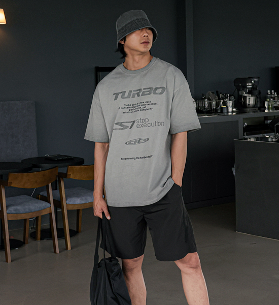 (L-4XL)<br>람퍼 尼龙 松紧带短裤