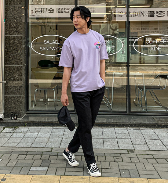(L-4XL)<BR>하팅 修身 亚麻绑带裤