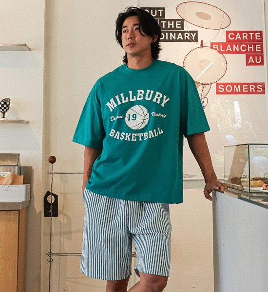 (XL-5XL)<BR>밀버리 短袖T恤