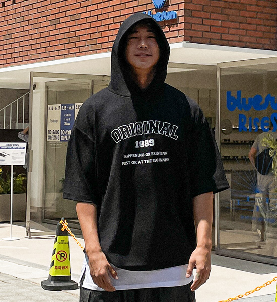 (XL-4XL)<br>엘로디 连帽短袖衬衫