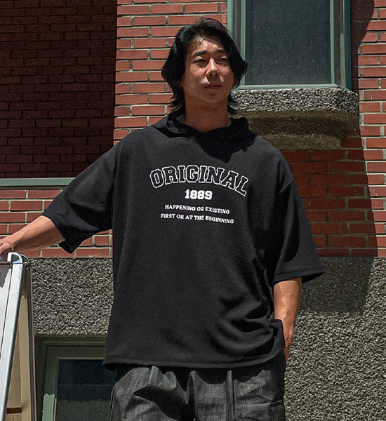 (XL-4XL)<br>엘로디 连帽短袖衬衫