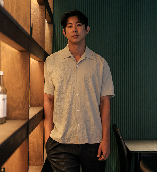 (XL-4XL)<br>포스클 시어서커 短袖衬衫