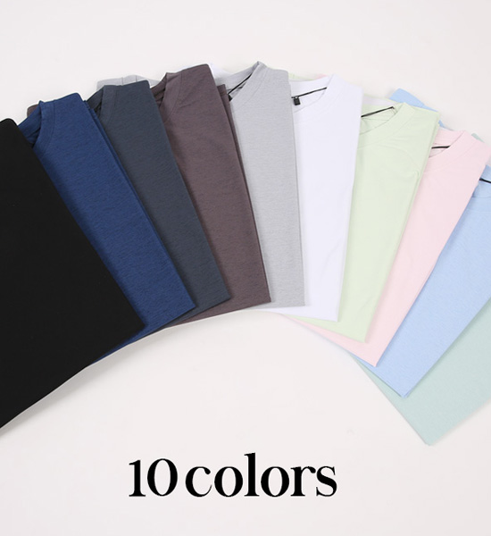 (M-5XL)<br>보카린 短袖T恤 <br><font color="#098a09"><B>选择长度 (基础,长款+6cm)</B></font>