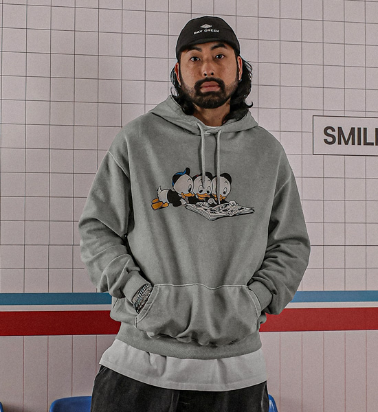 (XL-6XL)<BR>비소카 颜料 带帽T恤