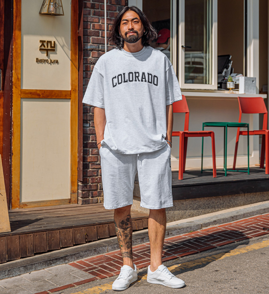 (XL-6XL)<BR>차틴 콜로라도 短袖T恤+틸던 콜로라도 松紧带短裤