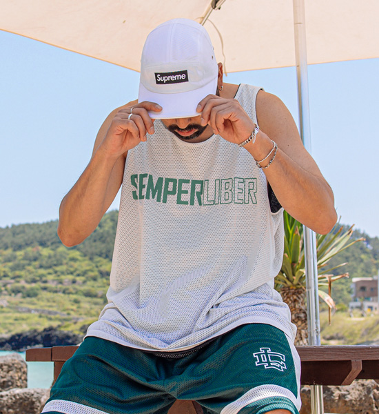 (L-6XL)<br>라자마누 양면 메쉬나시