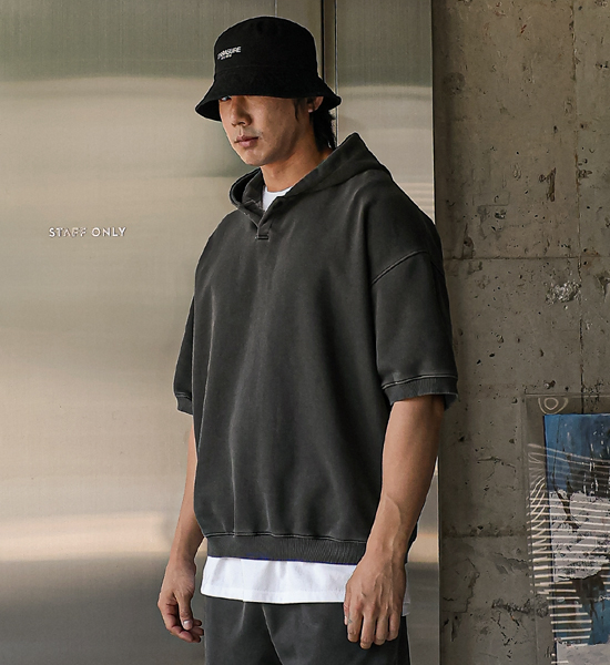 (3XL-6XL)<br>로나이프 短袖连帽衫