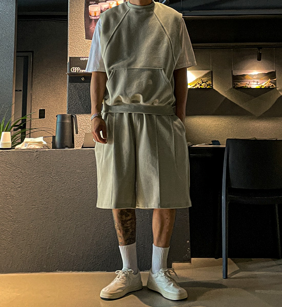 (XL-6XL)<BR>크몽 马甲+로야니 松紧带短裤