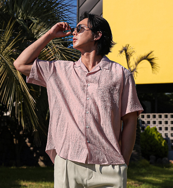 (XL-5XL)<br>지로타 开领 短袖衬衫