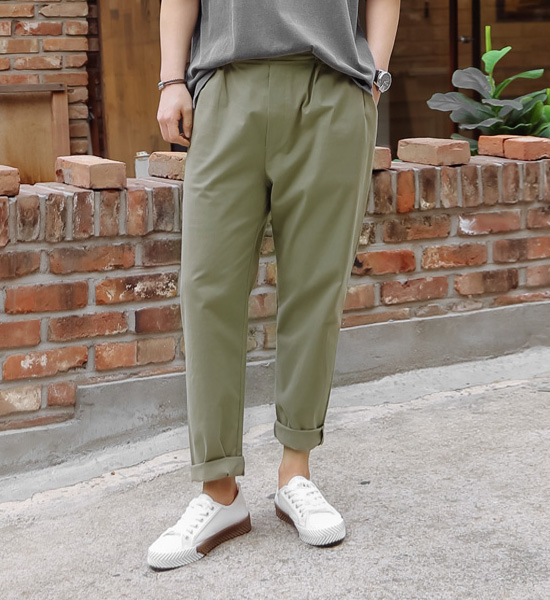 (L-6XL)<BR>우아해 松紧带裤<br><font color="#098a09"><B>*选择长度 (基础,长款+10cm)</B></font>