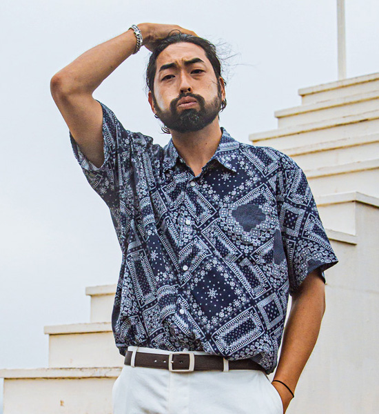 (L~5XL)<br>스투이 佩斯利 短袖衬衫