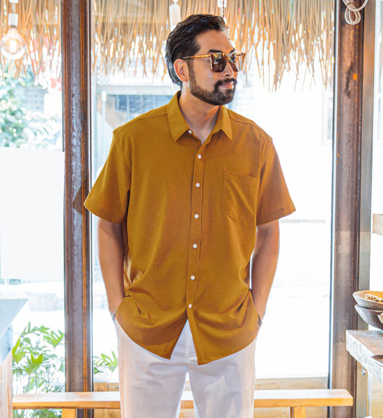 (L-5XL)<br>캐플란 冷却系统 氨纶短袖衬衫