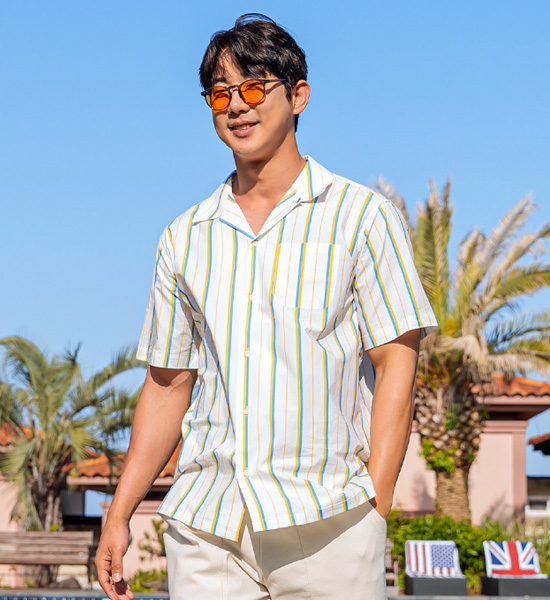 (XL~6XL)<br>코나얀 开领 短袖衬衫