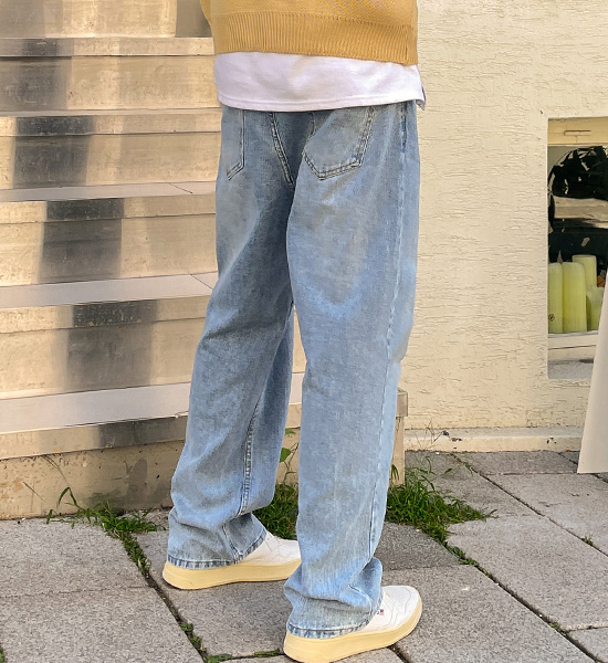 (S-5XL)<BR>메리드 广泛的 牛仔裤 816