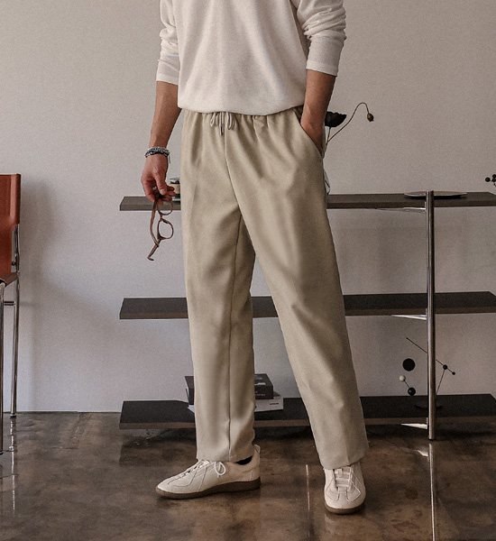 (L-5XL)<BR>고린드로 标准配合 松紧带宽松裤 66