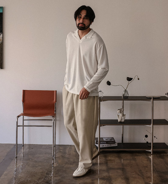 (L-5XL)<BR>고린드로 标准配合 松紧带宽松裤 66