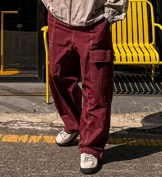 (XL-6XL)<BR>카소타 半宽配合 货物松紧带裤